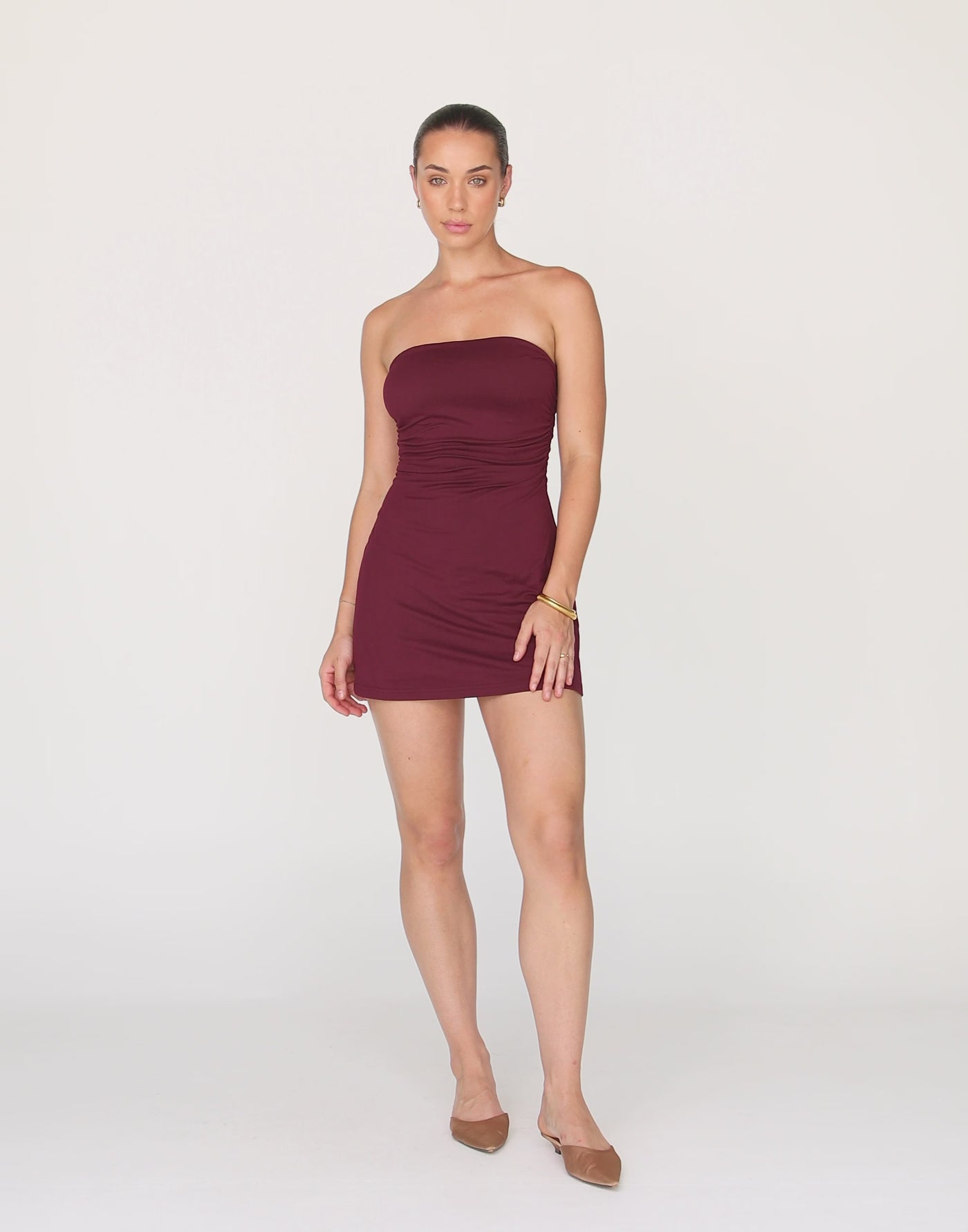 Sarie Mini Dress (Plum)