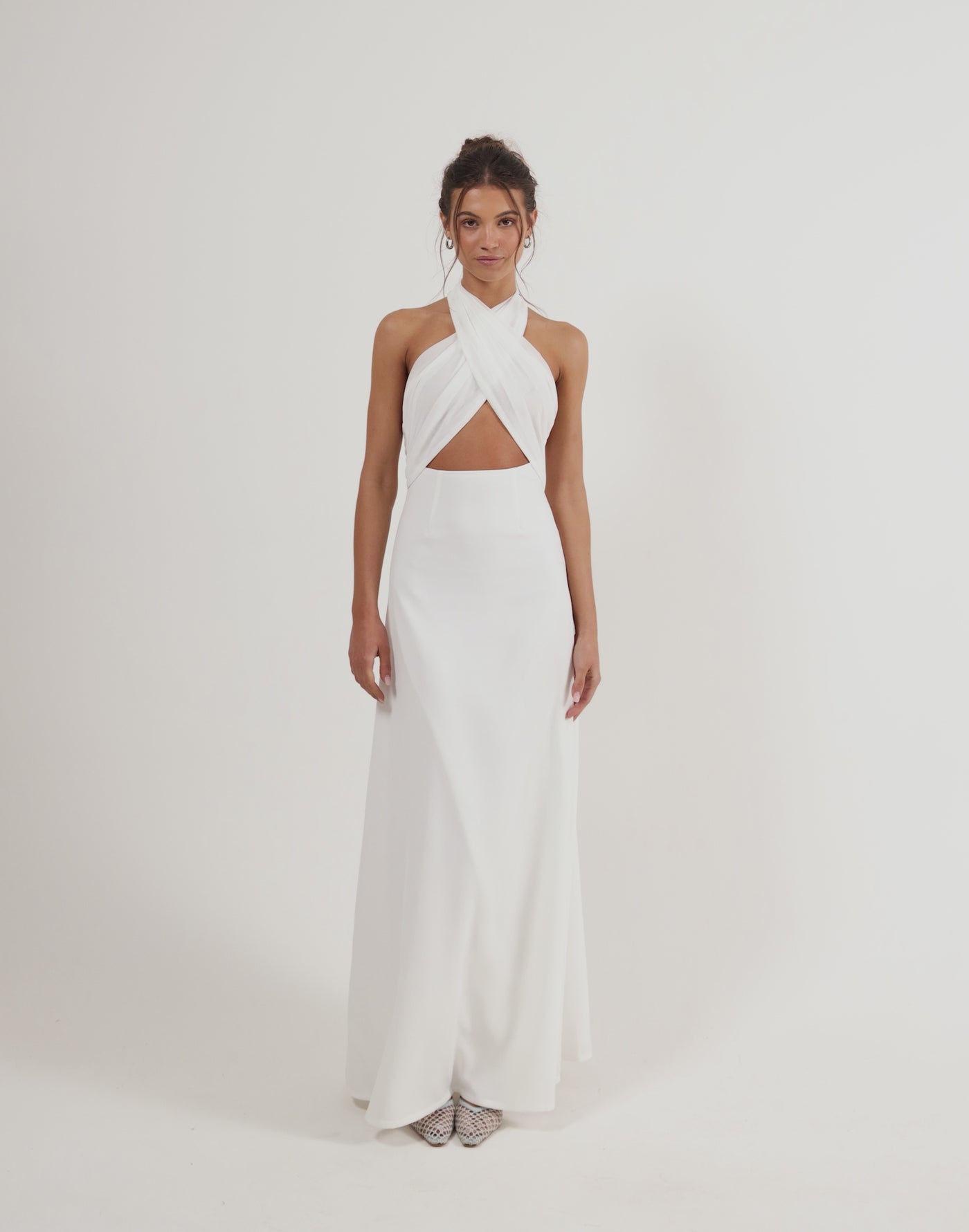 Sara Maxi Dress (White)
