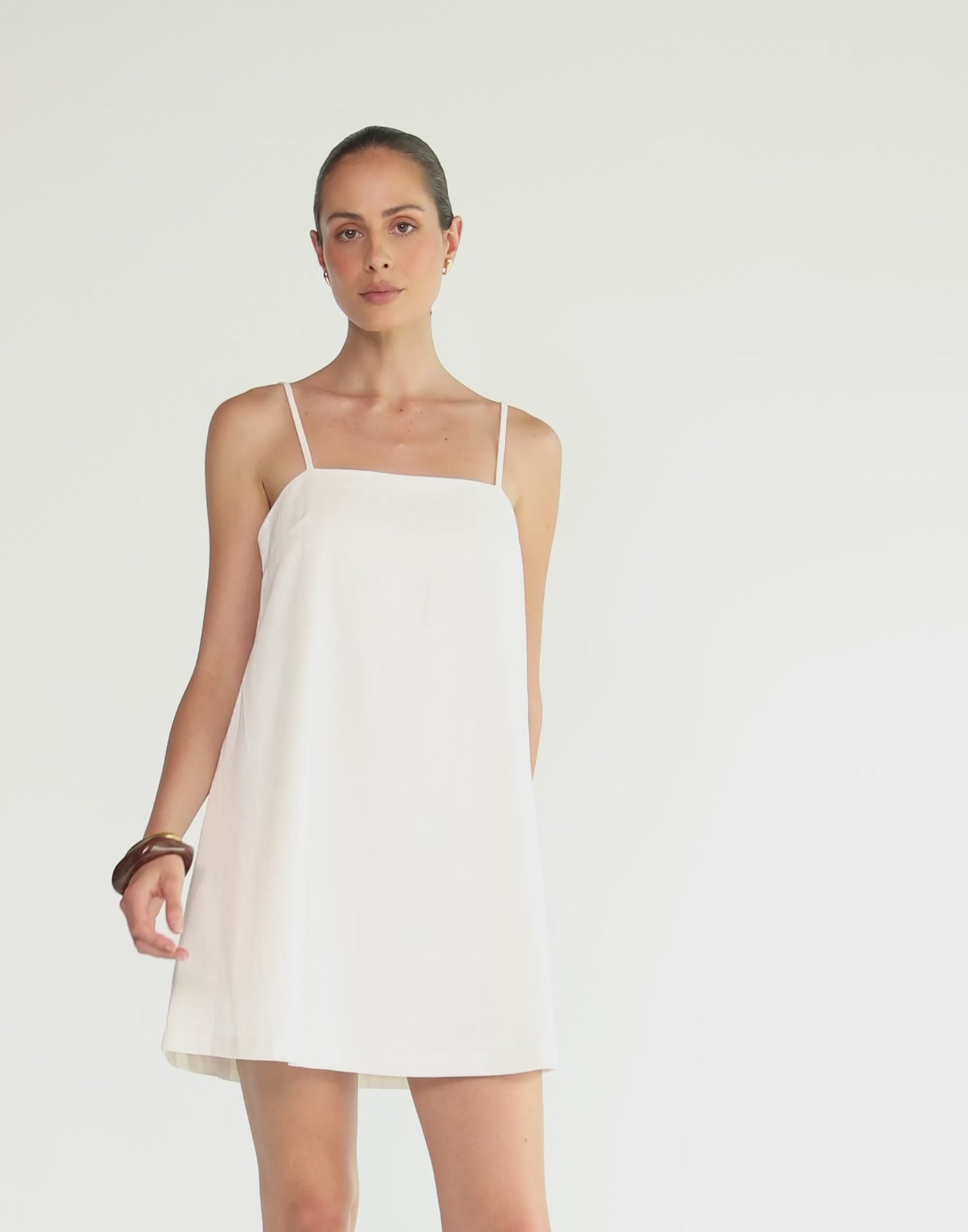 Valerie Mini Dress (White)