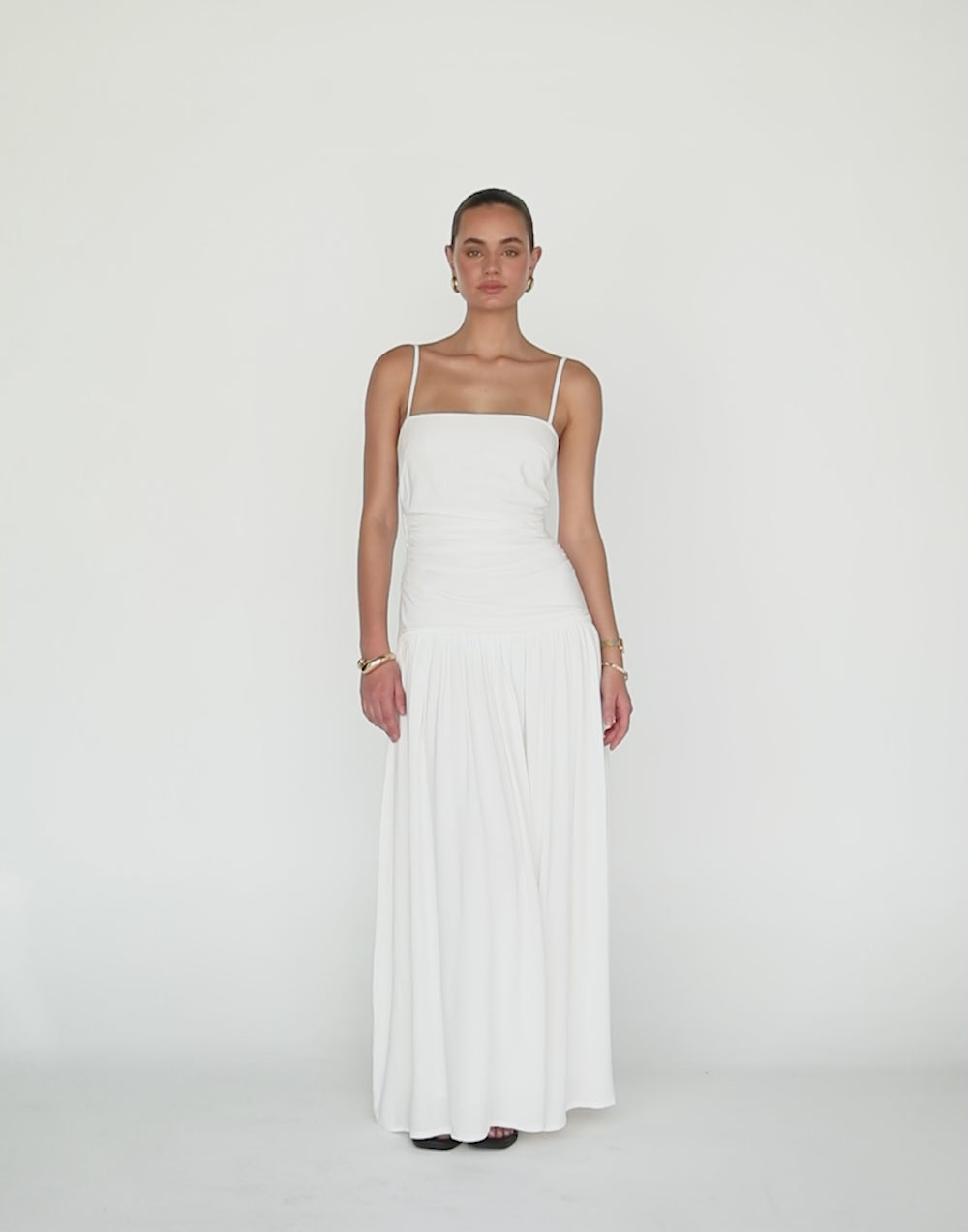 Reese Maxi Dress (White)