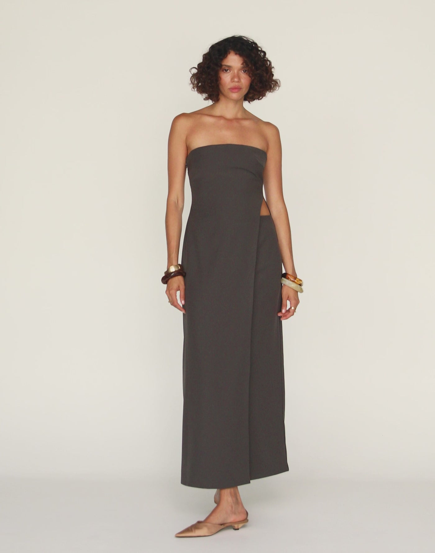 Gabby Maxi Dress (Charcoal)