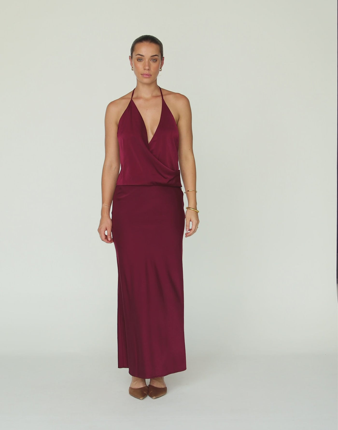 Cabaret Maxi Skirt (Plum)